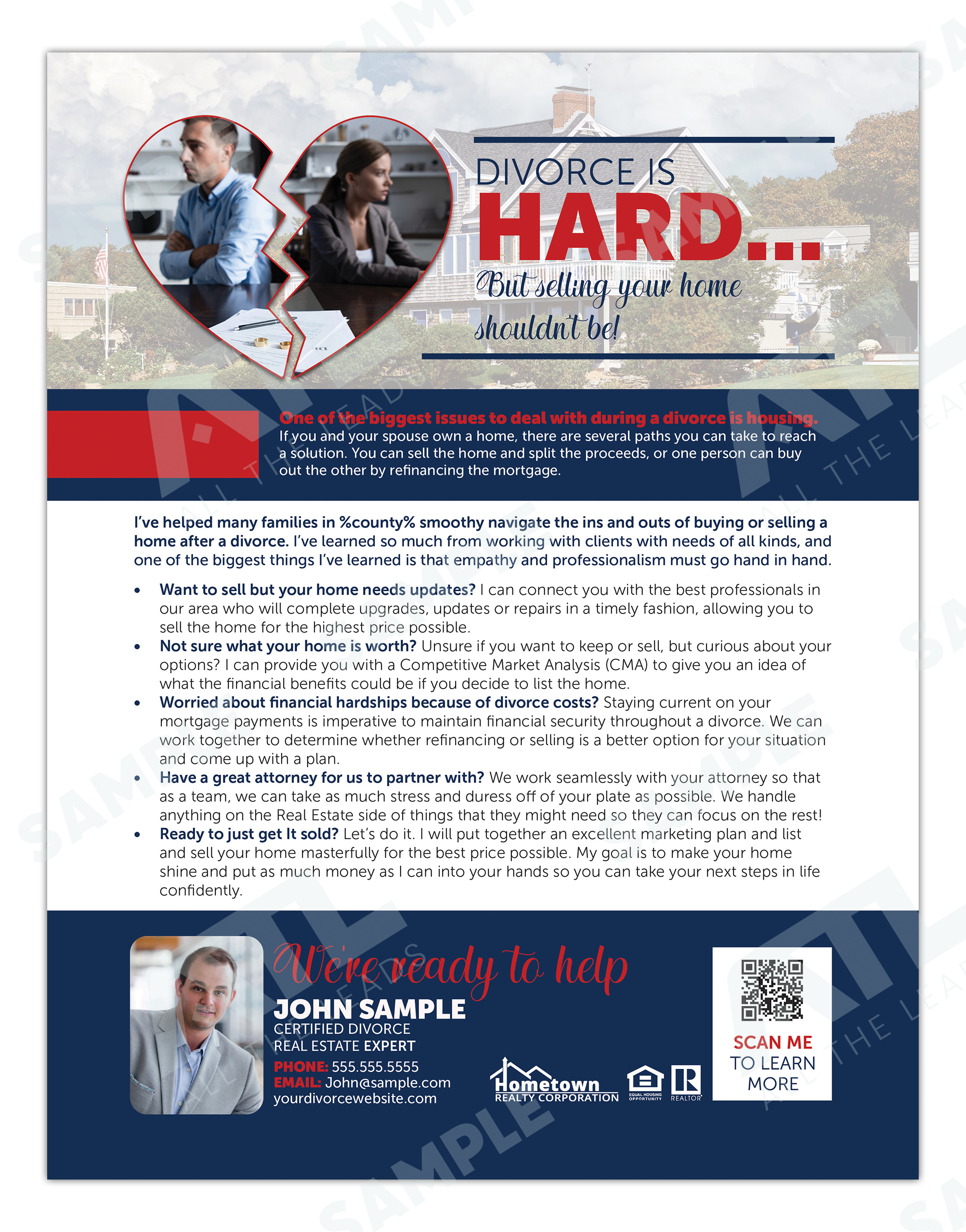 Divorce Is Hard Flyer Design